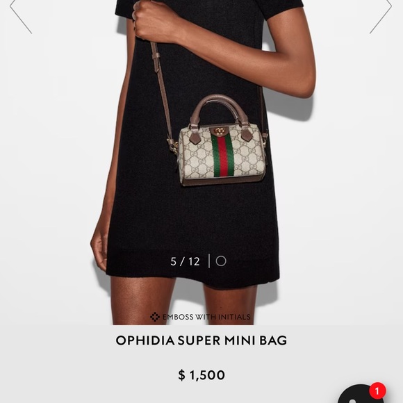 π SOLD π Authentic π― Gucci Ophidia Super Mini - Picture 14 of 15